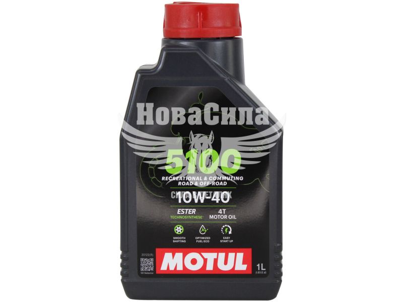 Моторна олива 4-Т 10W-40 (Motul) 5100 Technosynthese 1л. (836511)