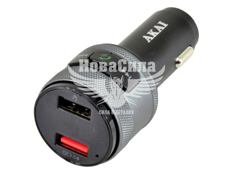 Модулятор MP3 FM (Akai) в прикурювач FMT-C57BT (+ Bluetooth) (FMT-C57BT)