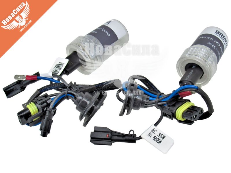 Лампочка ксенонова H1 P14,5s 85V-35Вт (Brevia) 6000K (кт. 2шт.) (12160MP)