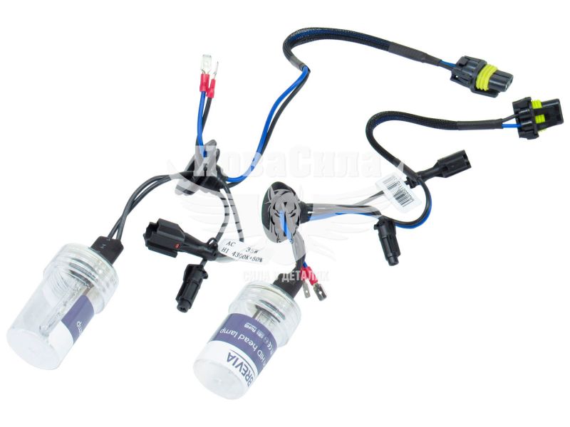 Лампочка ксенонова H1 P14,5s 85V-35Вт (Brevia) 4300K +50% (кт. 2шт.) (12143MP)