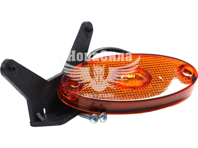 Ліхтар габаритів Truck боковий жовтий 24V 2 LED (Tempest) (з кронштейном) (TP 0185 S)