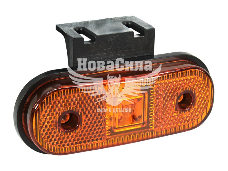 Ліхтар габаритний універсальний (Isiksan) LED 12-24V жовтий (з кронштейном) (ISS40331)