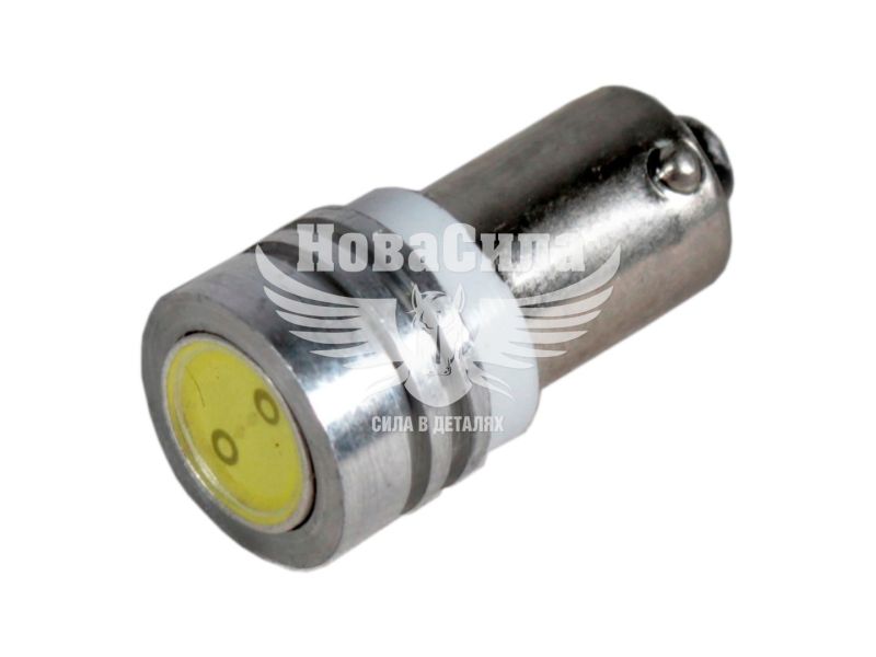 Лампочка з цоколем LED T4W LEDS біла 1-діод 12V-4Вт BA9s (Zollex) (к-т.-2шт.) (16082)