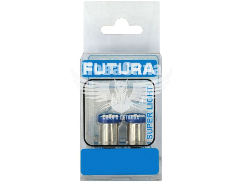 Лампочка з цоколем LED T4W SMD синя 6-діодів 24V-0,7Вт BA9s (Futura) (к-т.-2шт.) (60622)