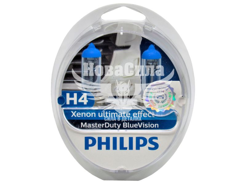 Лампочка галогенна H4 P43t 24V-75/70Вт (Philips) (Master Duty) (кт. 2шт.) (13342MDBVS2)