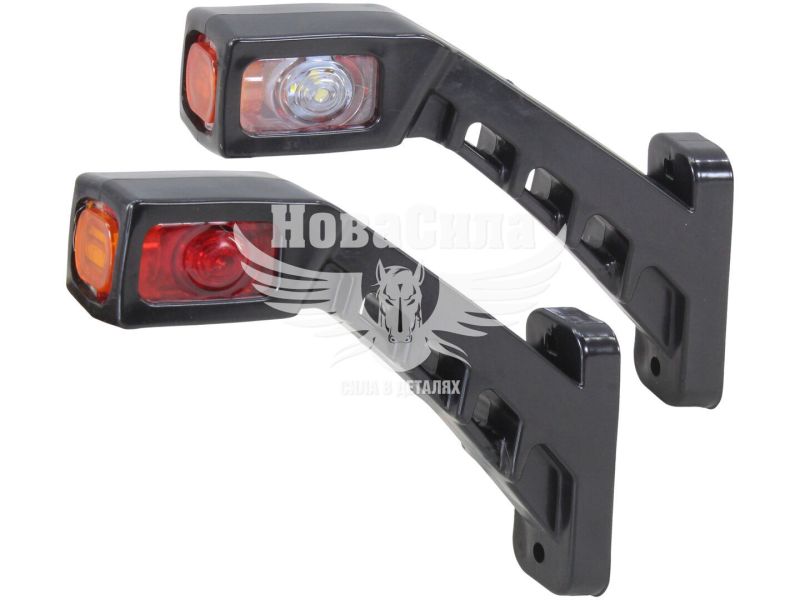Ліхтар габаритний ріжок (Auto Light) LED Kogel-Krone 12-24V косий великий, білий/червоний (AL-0024-RW/WR)