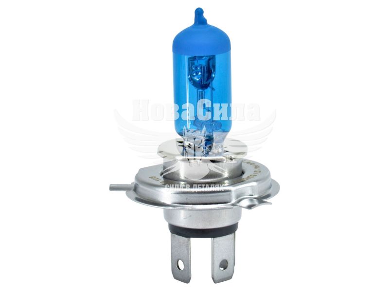 Лампочка галогенна H4 P43t 12V-60/55Вт (Solar) 4200K (Star Blue) (1244)