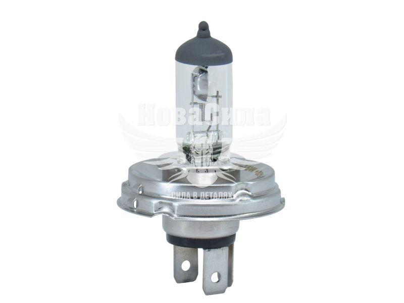 Лампочка галогенна H4 P45t 12V-60/55Вт (Solar) 3700K (Starlight) +30 (1224)