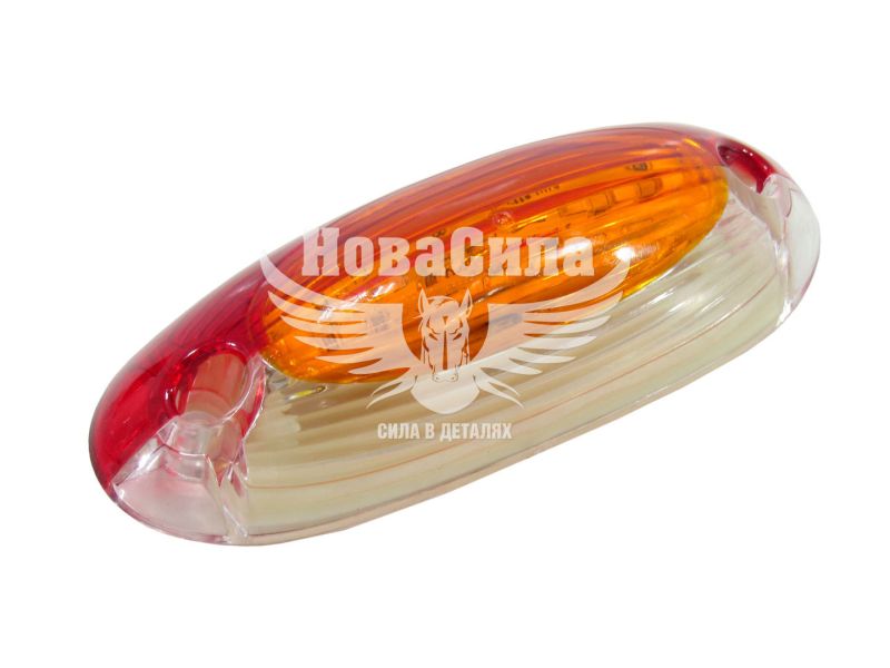 Ліхтар габаритний універсальний (Isiksan) LED 12-24V овал білий/жовтий/червоний (EK-136А)
