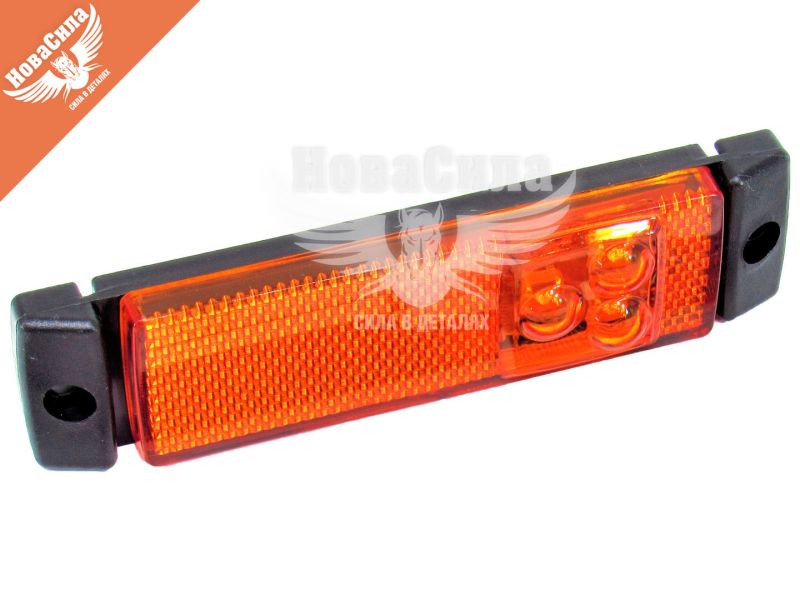 Ліхтар габаритний універсальний (Tempest) LED прямокутний жовтий (TP02-57-014)