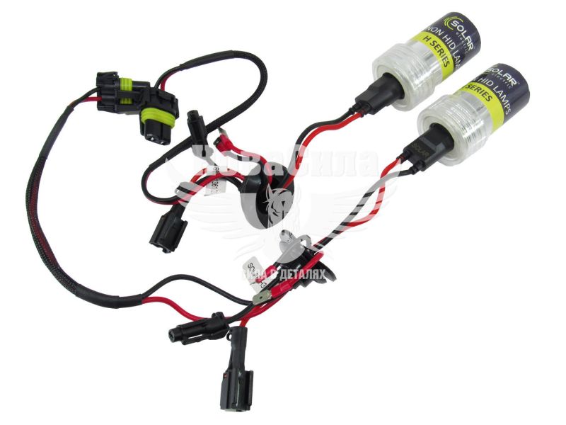 Лампочка ксенонова H3 PK22s 85V-35Вт (Solar) 6000K (Ceramic) (кт. 2шт.) (1361)