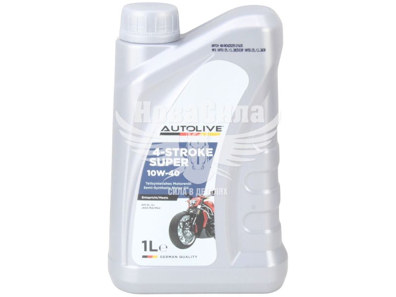Моторна олива 4-Т 10W-40 (Autolive) Super 1л.