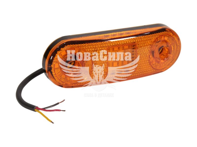 Ліхтар габаритний універсальний (Isiksan) LED 12-24V жовтий 21-діод (ISS40311)