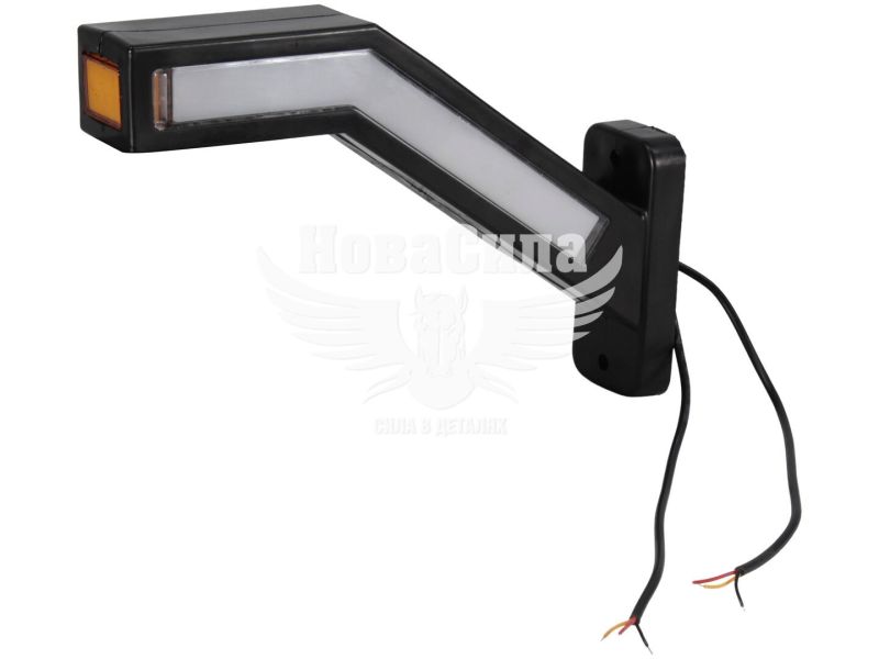 Ліхтар габаритний ріжок (Tempest) LED 24V (білий/жовтий/червоний лівий ріжок) (TP 97-27-100)