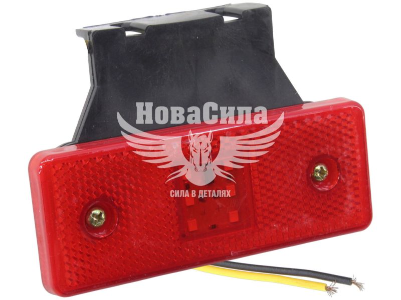 Ліхтар габаритний універсальний (Auto Light) LED 12-24V прямокутник червоний з кронштейном 110х45мм. (AL-0032-R)