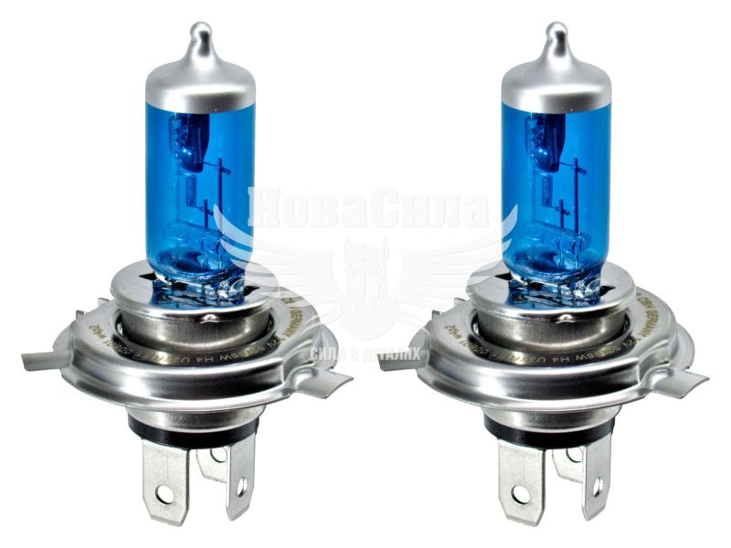 Лампочка галогенна H4 P43t 12V-60/55Вт (Osram копія) 5000K (Cool Blue Hyper) (кт. 2шт.) (62193CBH)