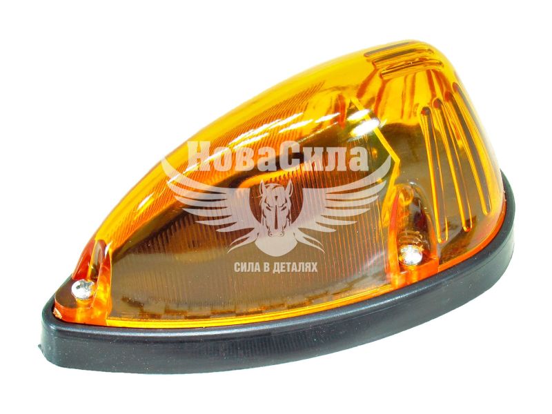 Ліхтар габаритний універсальний (ДК) LED 24V капля автопоїзд жовта (1521/LED)