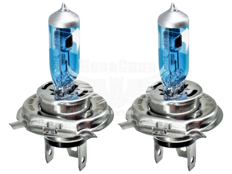 Лампочка галогенна H4 P43t 12V-60/55Вт (Osram копія) +130 (Night Breaker Lazer) (кт. 2шт.) (64193NBL-HCB)