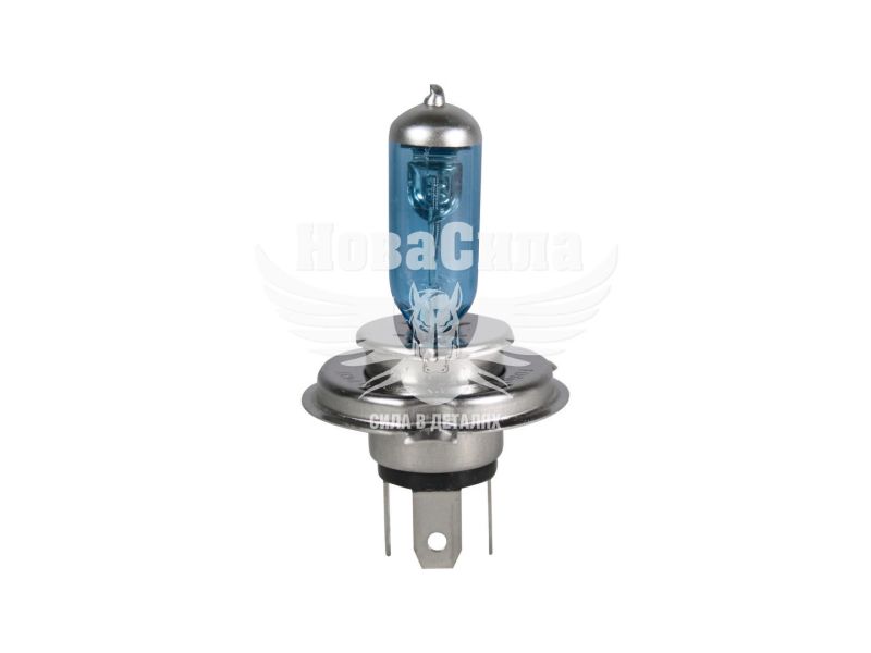 Лампочка галогенна H4 P43t 12V-60/55Вт (PRO Fusion) (SUPER BLUE) (F- 124SB)