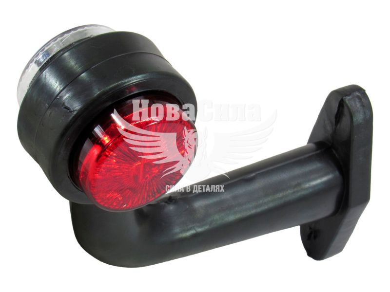 Ліхтар габаритний ріжок (Tempest) LED 24V (білий/червоний ріжок 16см) (TP 003-03)