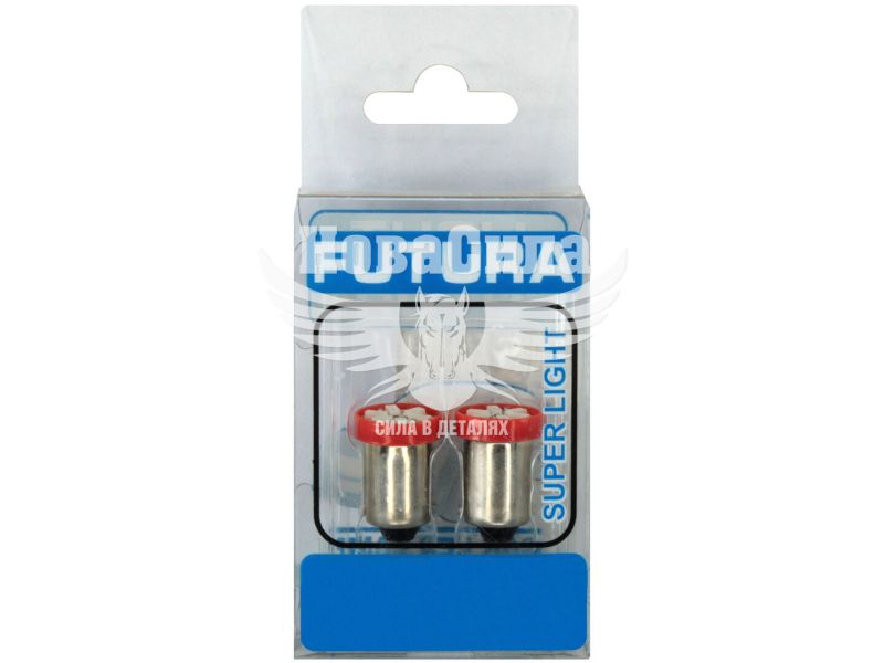 Лампочка з цоколем LED T4W SMD червона 6-діодів 24V-0,7Вт BA9s (Futura) (к-т.-2шт.) (60624)