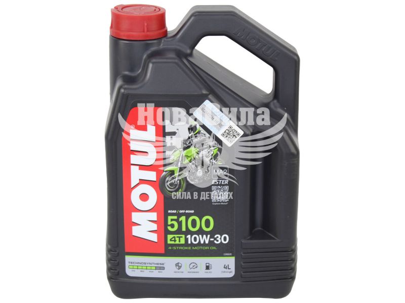 Моторна олива 4-Т 10W-30 (Motul) 5100 4л. (836641)