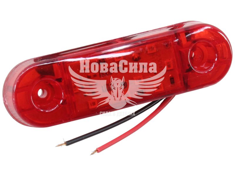Ліхтар габаритний універсальний (Auto Light) LED 12-24V короткий 9-діодів 87х25мм. червоний (AL-0036-R)