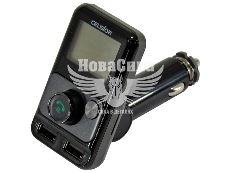 Модулятор MP3 FM (Celsior) в прикурювач (+ USB) (FM-CL20BT)