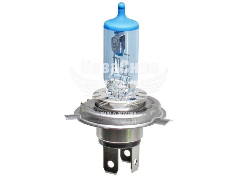 Лампочка галогенна H4 P43t 12V-60/55Вт (Brevia) +60 4300K (Power White) (12040PWC)
