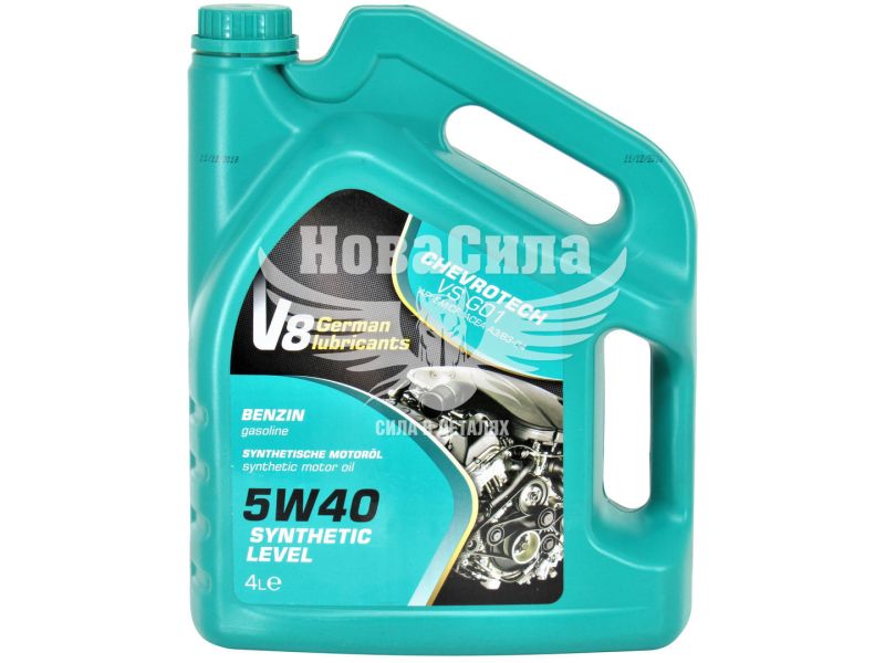 Моторна олива бензин 5W-40 (V8) Synthetic Level Benzin 4л.