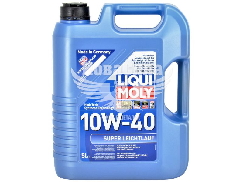 Моторна олива бензин, дизель 10W-40 (Liqui Moly) Super Leichtlauf 5л. (1929)