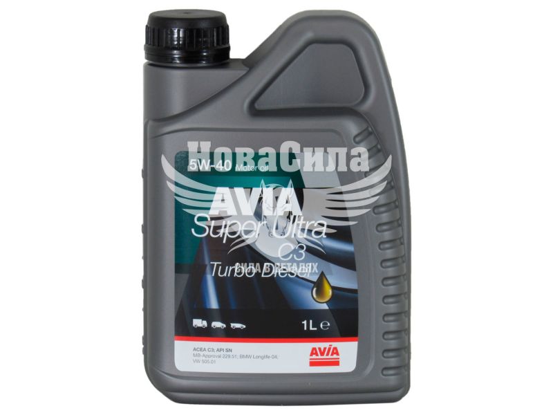 Моторна олива дизель 5W-40 (AVIA) SUPER Ultra C3 1л.