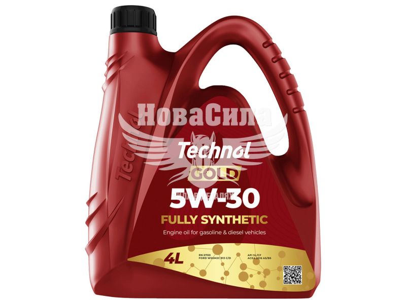 Моторна олива бензин, дизель 5W-30 (Technol) Gold 4л. (TL90045)