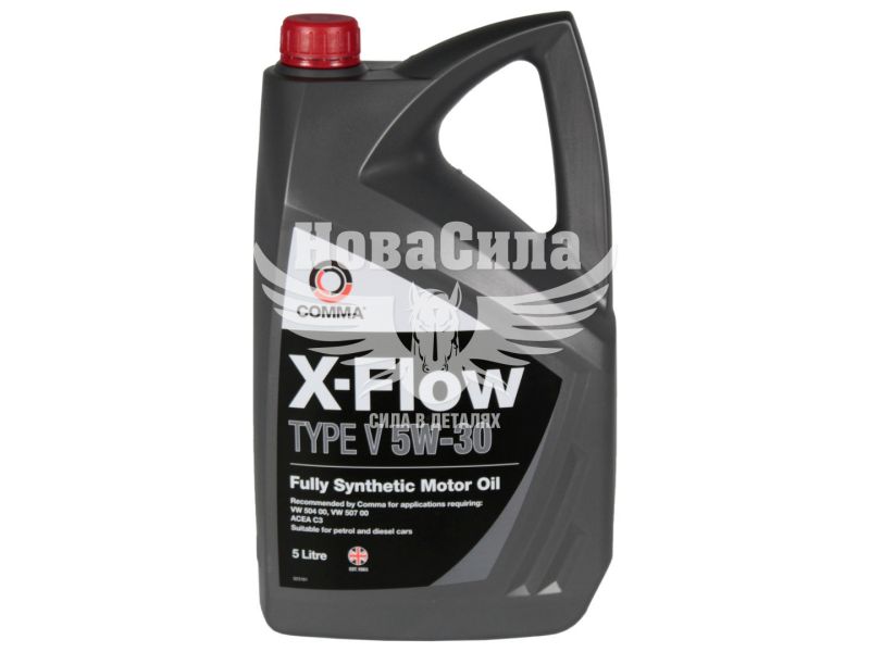 Моторна олива бензин, дизель 5W-30 (Comma) X-FLOW TYPE V 5л. (XFV5L)