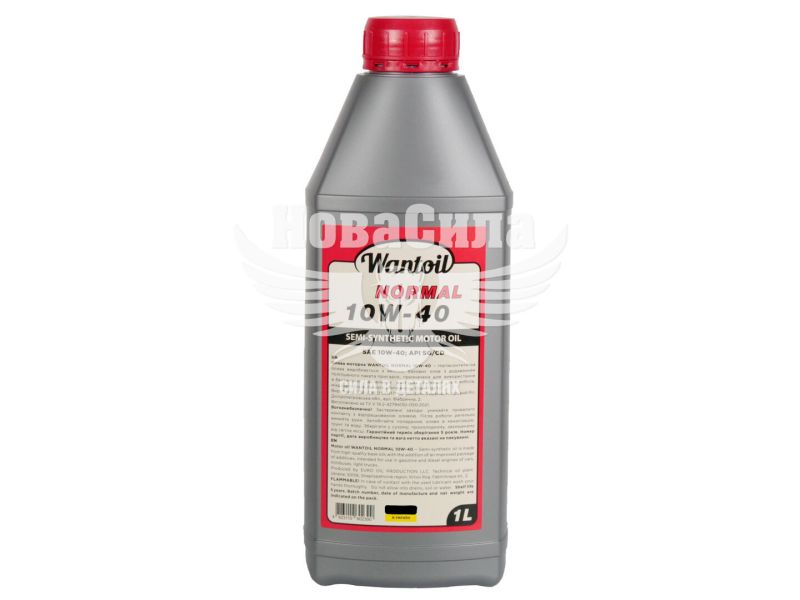 Моторна олива бензин, дизель 10W-40 (Wantoil) Normal SG/CD 1л.