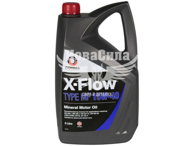 Моторна олива бензин, дизель 15W-40 (Comma) X-FLOW TYPE MF 5л. (XFMF5L)