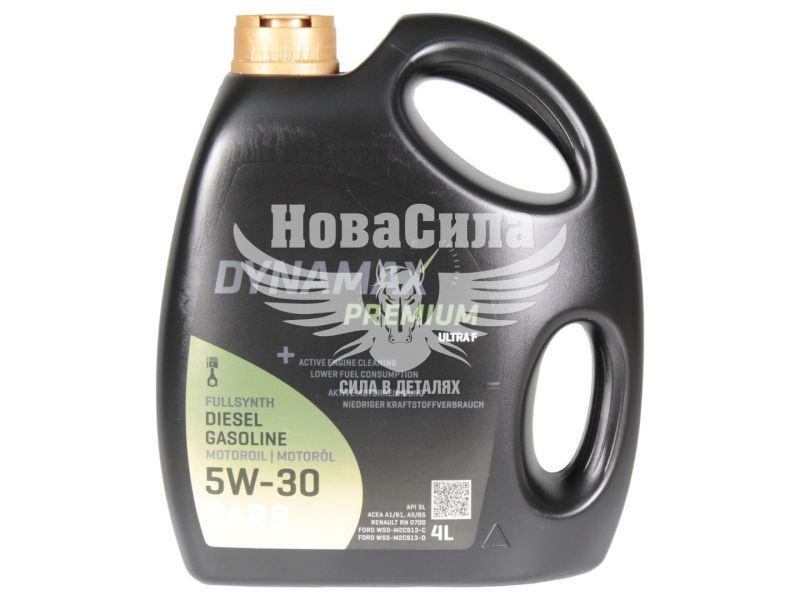 Моторна олива бензин, дизель 5W-30 (Dynamax) Premium Ultra F 4л. (501996)