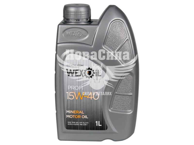 Моторна олива бензин, дизель 15W-40 (Wexoil) Profi SL/CF 1л.