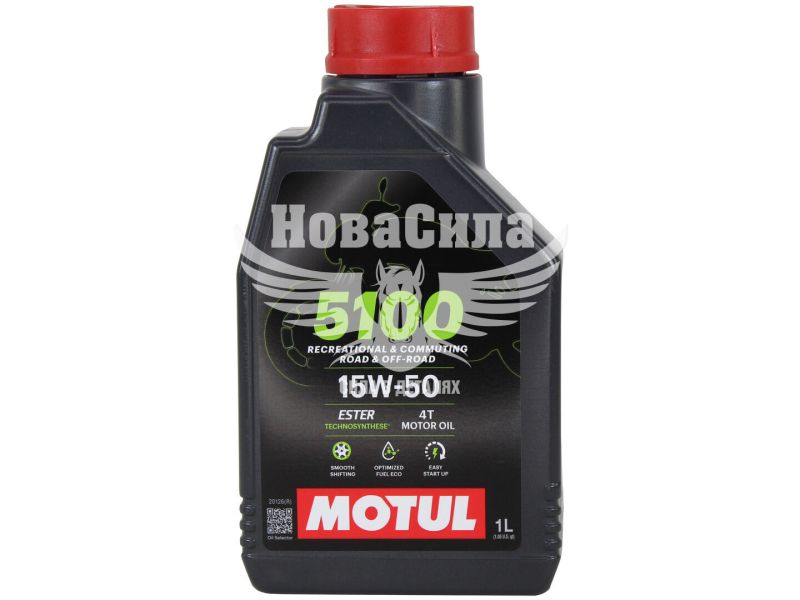 Моторна олива 4-Т 15W-50 (Motul) 5100 1л. (836711)