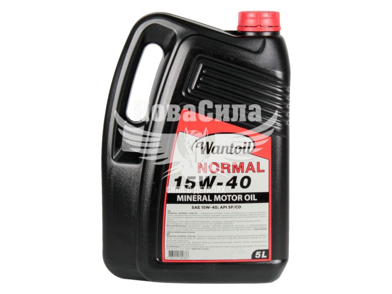 Моторна олива бензин, дизель 15W-40 (Wantoil) Normal SG/CD 5л.