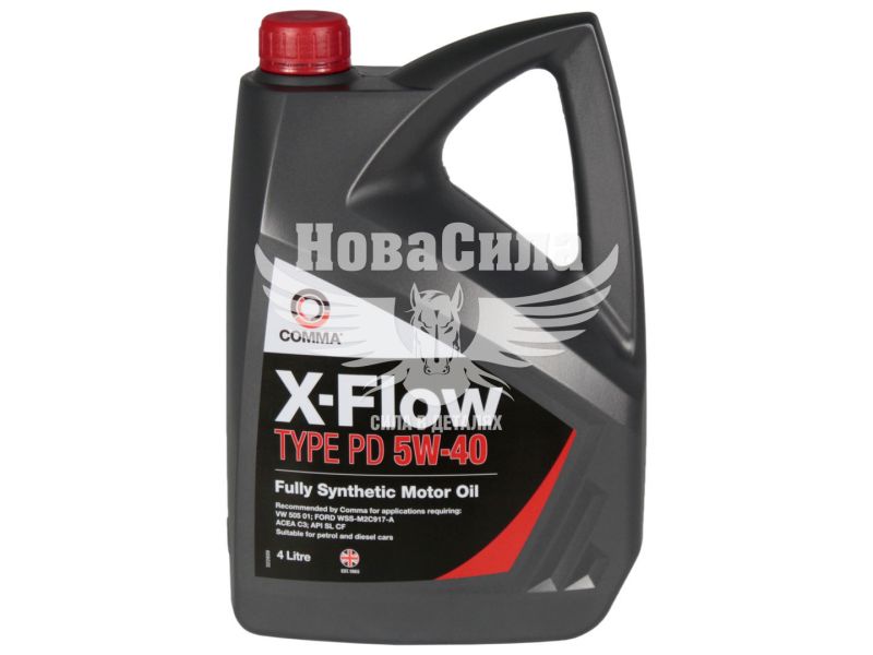 Моторна олива дизель 5W-40 (Comma) X-FLOW TYPE PD 4л. (XFPD4L)