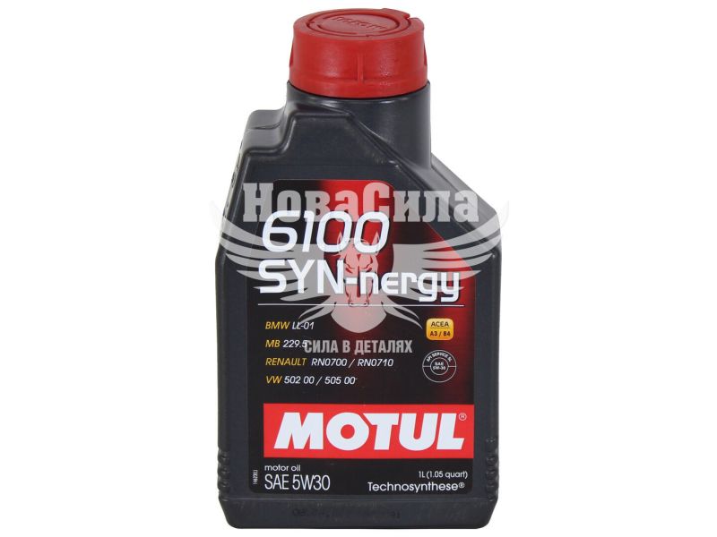 Моторна олива бензин, дизель 5W-30 (Motul) Syn-nergy 6100 1л. (838411)