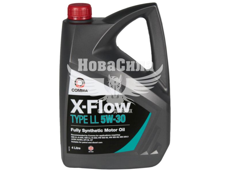 Моторна олива бензин, дизель 5W-30 (Comma) X-FLOW TYPE LL 4л. (XFLL4L)