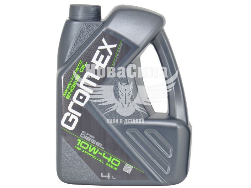 Моторна олива дизель 10W-40 (Grom-EX) Super Diesel 4л.
