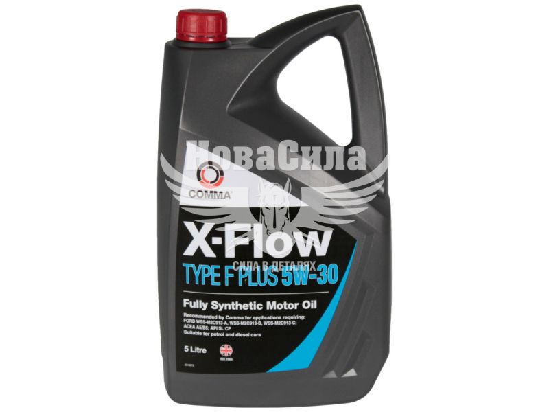 Моторна олива бензин, дизель 5W-30 (Comma) X-FLOW TYPE F PLUS 5л. (XFFP5L)