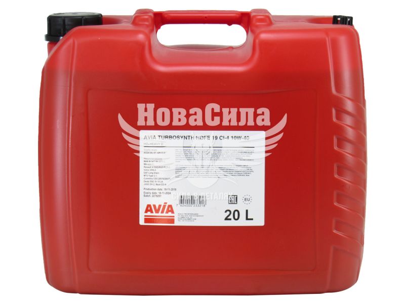 Моторна олива дизель 10W-40 (AVIA) TURBOSYNTH HDFE19 20л.