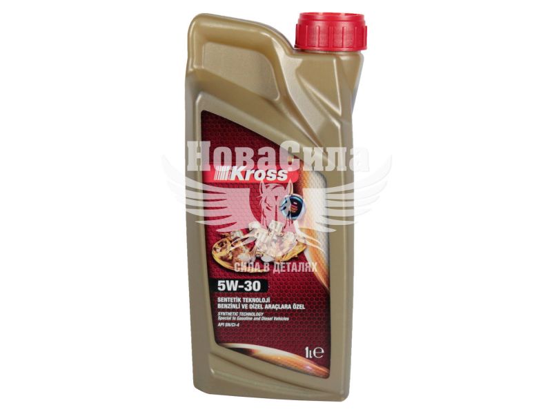 Моторна олива бензин, дизель 5W-30 (Kross) SN/CI-4 1л.
