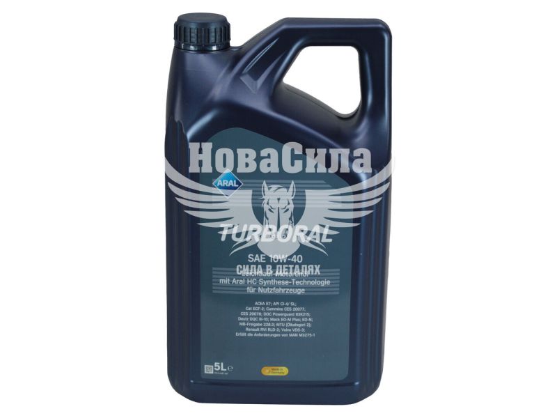 Моторна олива бензин, дизель 10W-40 (Aral) Turboral 5л. (15F45C)