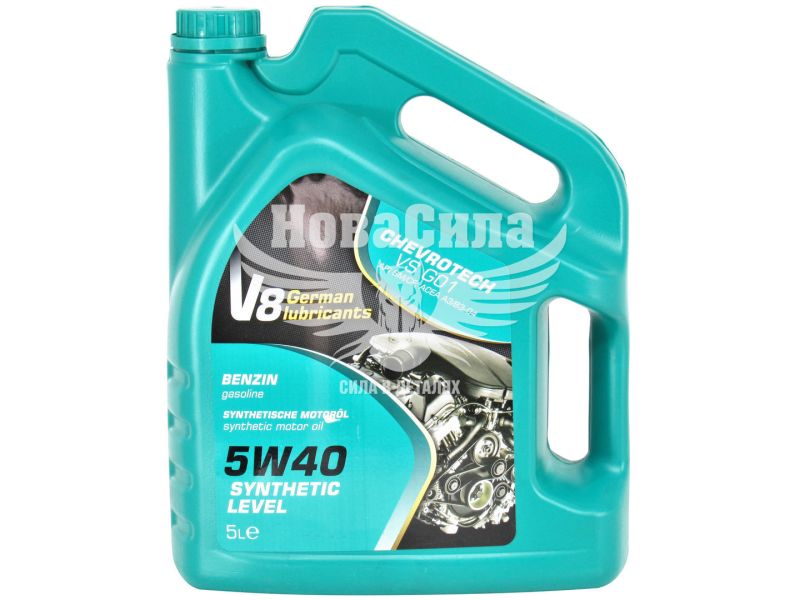 Моторна олива бензин 5W-40 (V8) Synthetic Level Benzin 5л.