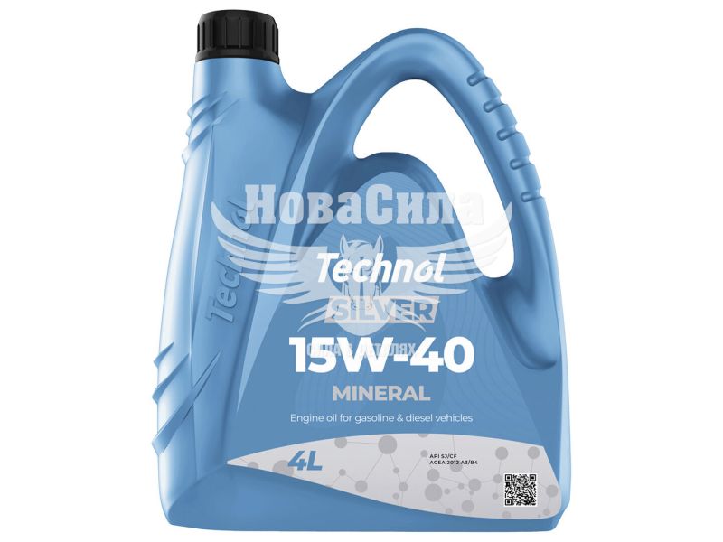 Моторна олива бензин, дизель 15W-40 (Technol) Silver 4л. (TL90175)